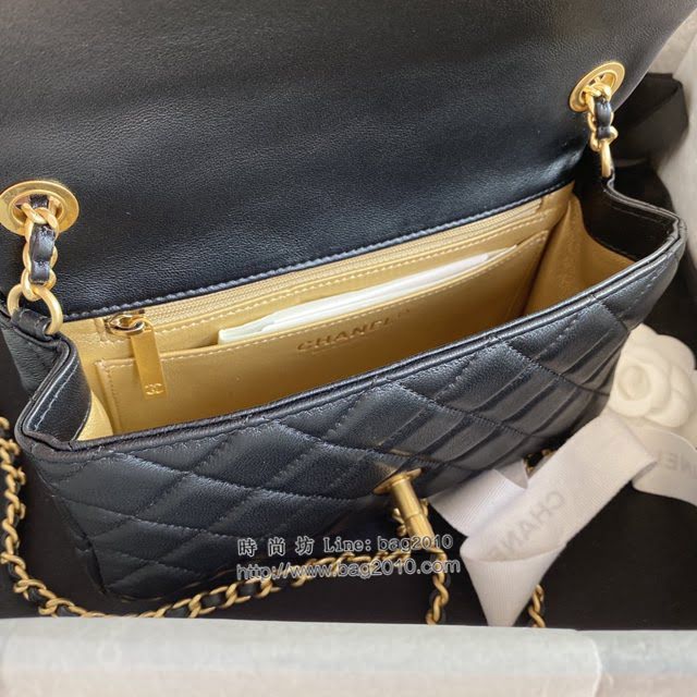 Chanel女包 香奈兒專櫃最新爆款金屬cf口蓋包 Chanel小金球單肩斜挎鏈條女包 AS1787  djc4230